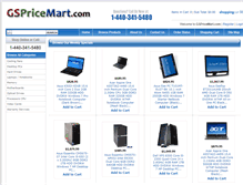 Tablet Screenshot of gspricemart.com